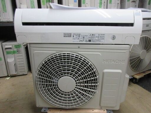 K03319　日立　中古エアコン　主に6畳用　冷2.2kw／暖2.2kw