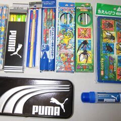 まとめ☆缶ケース 液体のり かきかた鉛筆 色鉛筆 PUMA ムシ...