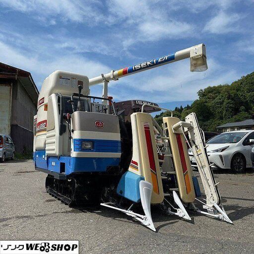【陸送可能】イセキ 2条刈り コンバイン HV220G-KVWC デバイダ 20馬力 409時間 グレンタンク ビバ 自脱型 稲刈り 刈り取り 中古品