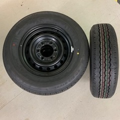 新品ハイエース用　夏タイヤ1台分（4本セット）タイヤ+鉄チン