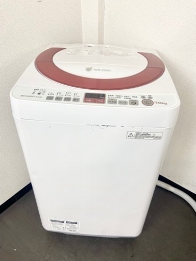 激安‼️大きめ7キロ 14年製 SHARP洗濯機ES-KS70N-P