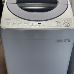 送料・設置込み 洗濯機 8kg SHARP 2020年