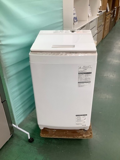 安心の1年保証付！！ TOSHIBA 8.0kg全自動洗濯機 AW-BK8D8 2019年製