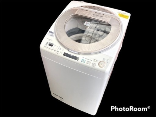 【これオススメ❗️】洗濯機　乾燥　シャープ　プラズマクラスター　 2016年製 洗濯9.0kg 乾燥4.5kg　ホース付き