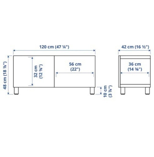 7月19日まで！ IKEA ベストー テレビ台 ファッション フランフラン  