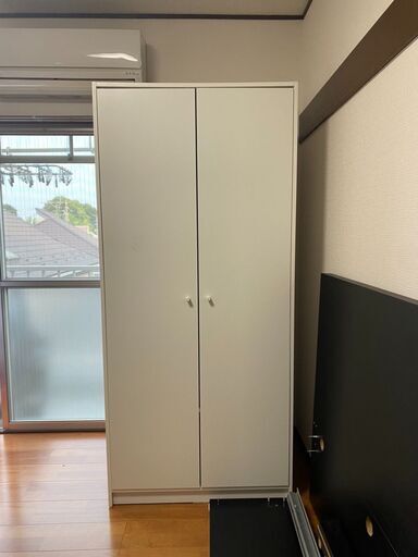 1,000円【IKEA】白クローゼット（2021年購入・中古・傷なし）