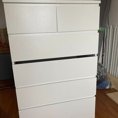 【ネット決済】1,500円【IKEA】白洋服棚（2021年購入・...