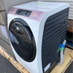 配送可能 パナソニック 10．0kgドラム式洗濯乾燥機(左開き) エディオン