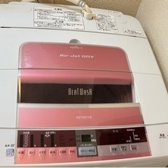 【取引中】洗濯機　日立BW-8TV(P) 8kg