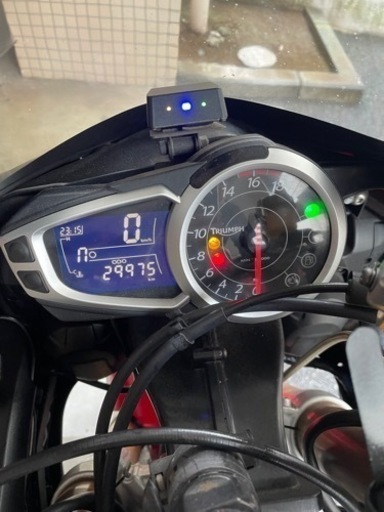 TRIUMPH　トライアンフ　デイトナ675　後期　メーター　実動外し　作動OK　美品良品　割れ欠け無し　23132km（中古）1099-G3834 トライアンフ デイトナ675 メーターパネル