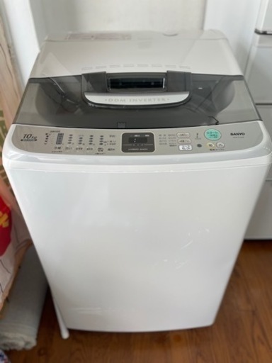 送料・設置込み　洗濯機　10kg SANYO 2010年