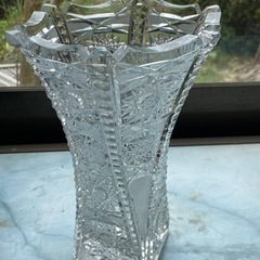 ボヘミアクリスタル　花瓶