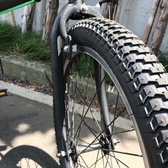 折り畳み自転車 マットブラック 20インチ カスタム 新品タイヤ