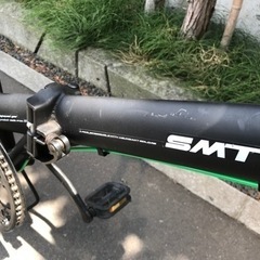 折り畳み自転車 マットブラック 20インチ カスタム 新品タイヤ