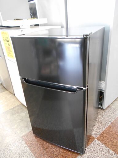 YAMAZEN 2ドア冷蔵庫 直冷式 86L 2020年製 TFR-D90(B)