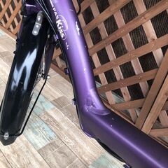 紫　タイヤ新品　電動自転車 バッテリー良品　子供乗せ　 20インチ　ヤマハ 紫 タイヤ新品 電動自転車 バッテリー良品 子供乗せ 20インチ ヤマハ