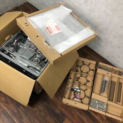 🔷🔶🔷FI10/17　未使用 リンナイ システムキッチン用 ガスビルトインコンロ 都市ガス用 RHB31W11GR-L 3口 ガスコンロ Rinnai 2014年製🔷🔶🔷