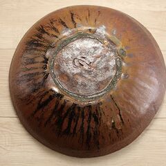 二代目 加藤春鼎　古瀬戸　皿 瀬戸焼 共箱 瀬戸 和食器 (R2149wY)