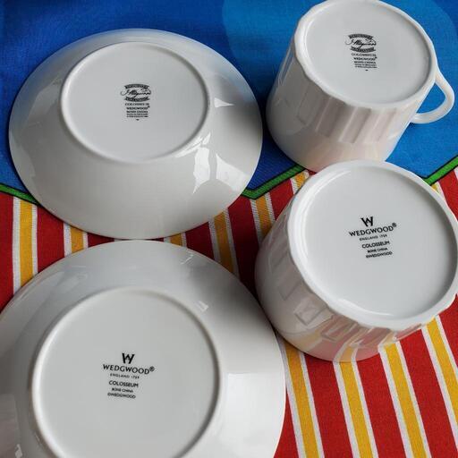 限定記念ロゴ入り ウェッジウッド コロシアム ティーカップ&ソーサー 6