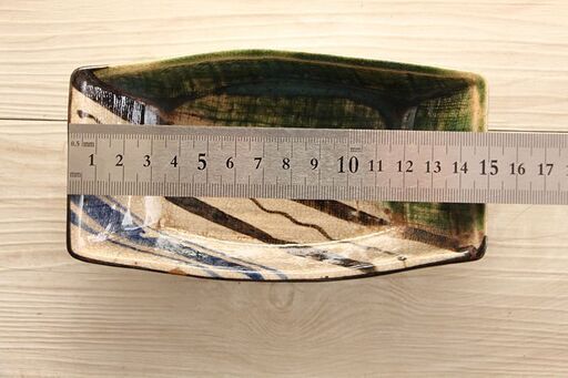 織部長角皿 5枚組 和食器 (R2151wY) 織部長角皿 5枚組 和食器 (R2151wY)