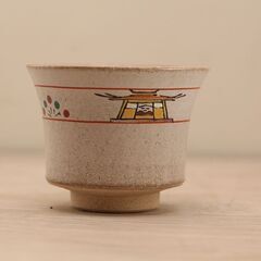 古瀬堯三作　奈良絵　汲出茶碗　5客セット 赤膚山元窯 七代 和食器 (R2152wY) 古瀬堯三作 奈良絵 汲出茶碗 5客セット 赤膚山元窯 七代