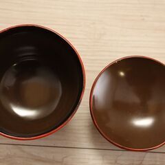 青柴園造　根來塗　小吸椀　茶懐石道具　5客セット　共箱 (R2154wY)