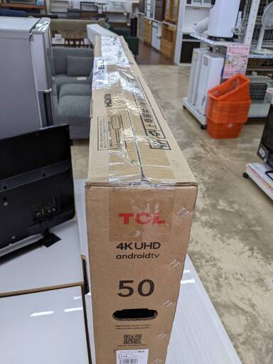 未開封品!! 4K対応TCL 50型液晶テレビ 50P615 2021年製 No.2752