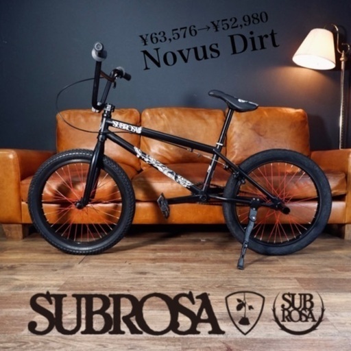 ☑️メル売約済　SUBROSA 10万NOVUS DIRT クロモリ競技用BMX 自転車