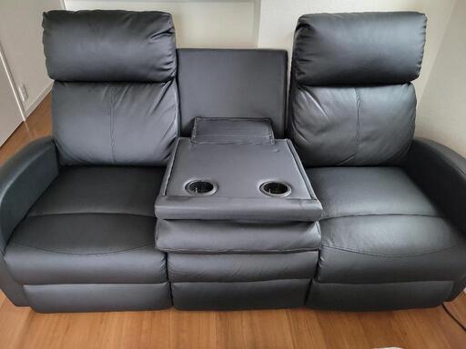 家具 【美品】ソファ リクライニング機能つき