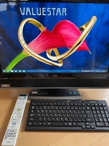 値下げしました。29日まで引き取り限定。NEC VALUESTAR PC-VW770CS6B 2010年製 デスクトップパソコン パソコン テレビ リモコン キーボード付