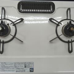 パロマ ガステーブル 都市ガス用 ホワイト 2017年製 右強火 高温炒めボタン ガス台 ガスコンロ　西岡店