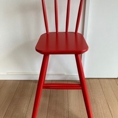 IKEA 幼児用チェア　赤色　※値下げしました。
