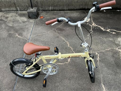折りたたみ自転車 16インチ シングルギア（ラテ） 【公式通販】