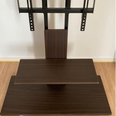 【ネット決済】終了【美品】壁掛け風テレビ台　ロータイプ