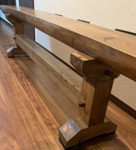 ロングベンチ 一枚板 約2m しっかり重みのあるベンチ | hanselygretel.cl