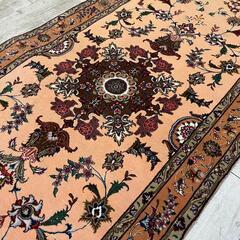 【全国発送可能！】本物のペルシャ絨毯 イラン タブリーズ産 約40万円 高級ランナー絨毯♪