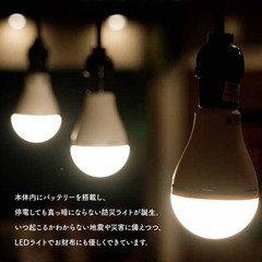 【ネット決済・配送可】■日本初！停電しても消えないライト「いつで...