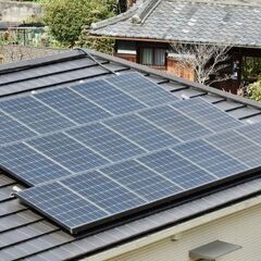 屋根のソーラーパネル蓄電能力UP洗浄