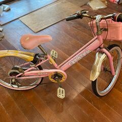 女児用自転車です