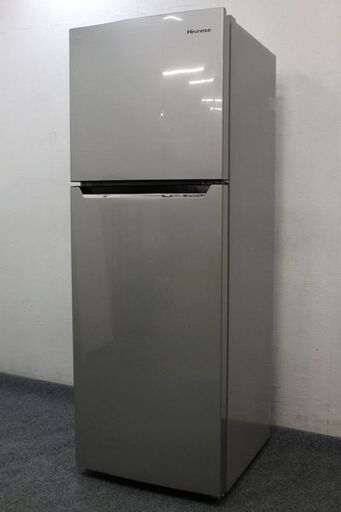 Hisense/ハイセンス　2ドア冷凍冷蔵庫　227L　大容量ドアポケット　HR-B2301　シルバー 2018年製   中古家電 店頭引取歓迎 R6095)