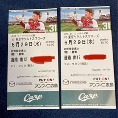 6月29日水曜日 マツダスタジアム ヤクルト戦