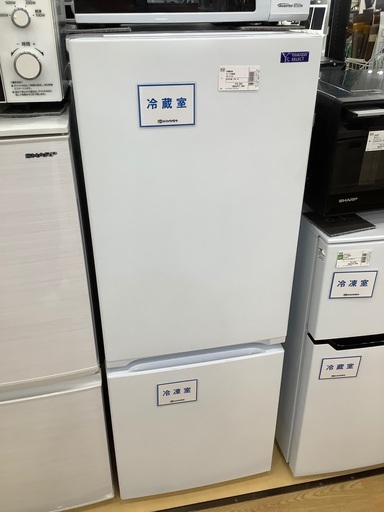 YAMADA 2ドア冷蔵庫　156l 2020年製