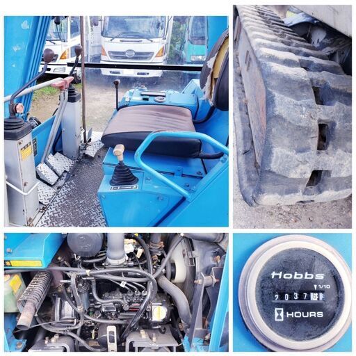 YANMAR ヤンマー B22 ミニ油圧ショベル ☆ゴムキャタ ☆2037h ☆軽油