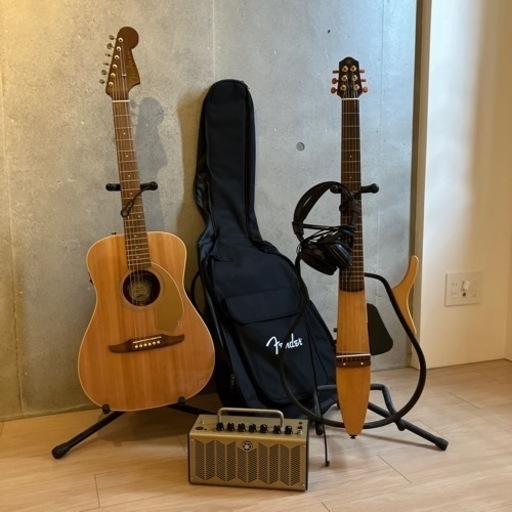 【大特価】Fenderアコギ/YAMAHAサイレントギター\u0026アンプ