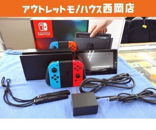 動作OK! 任天堂 Switch 本体 ネオンブルー/ネオンレッド 2017年 初期