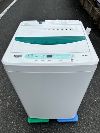 ￥9900(税込) 全自動電気洗濯機　Yamada YWM−T45G1 2020年製　4.5 kg (6-3)