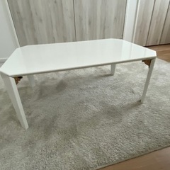 折りたたみテーブル　白色　