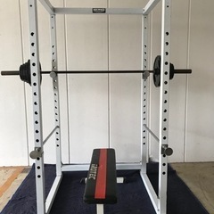 パワーラック&ベンチ付き-中古ホイール付タイヤ Toyoタイヤ製 OBSERVE GARIT GIZ スタッドレスタイヤ 14インチ