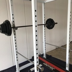 パワーラック&ベンチ付き-中古ホイール付タイヤ Toyoタイヤ製 OBSERVE GARIT GIZ スタッドレスタイヤ 14インチ