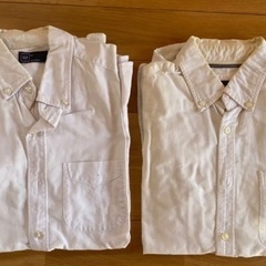 Gap 白 シャツ 襟付き カッターシャツ S M 男性